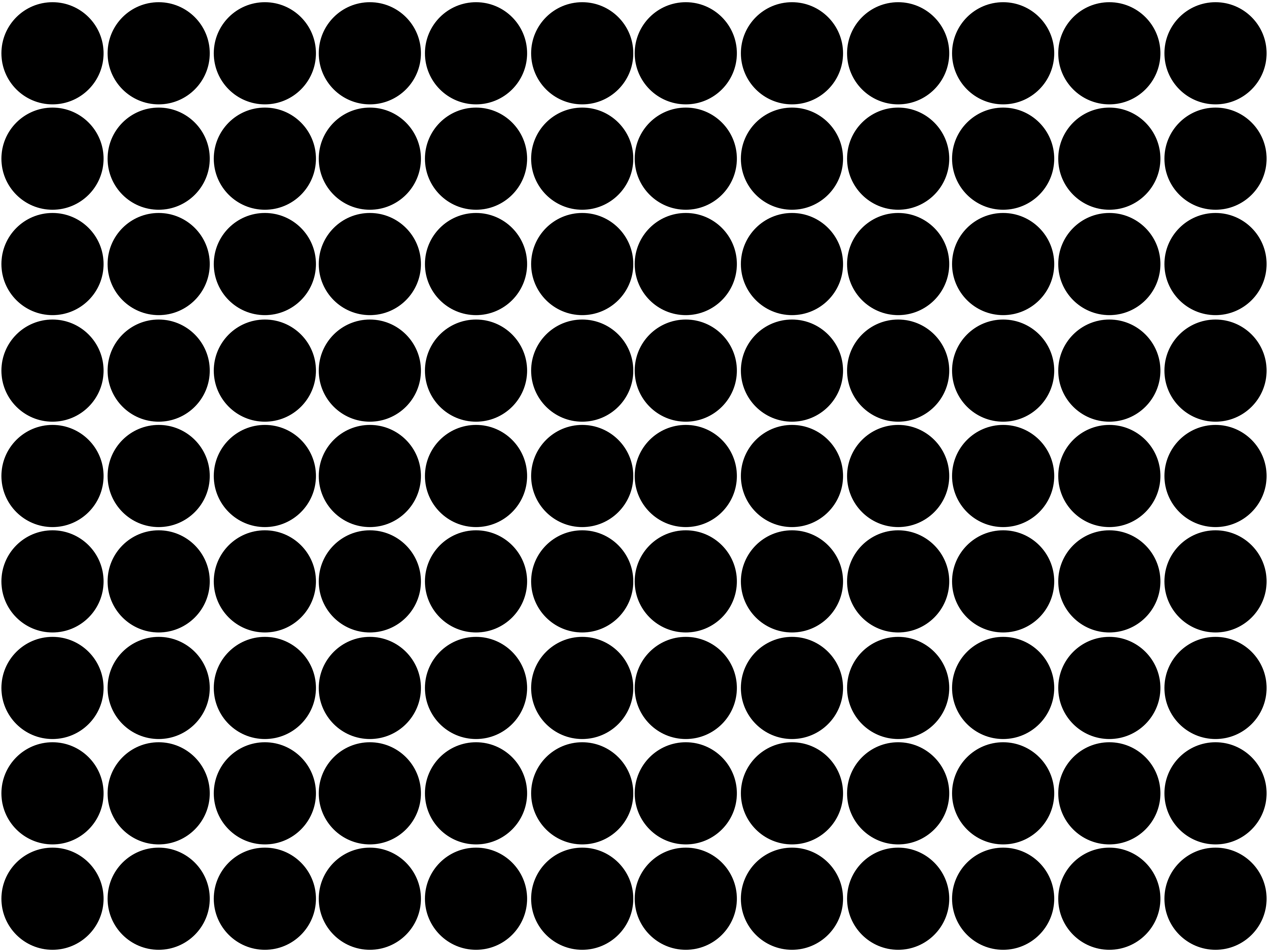 Tappeto vinile nero motivo a pois neri - TenStickers