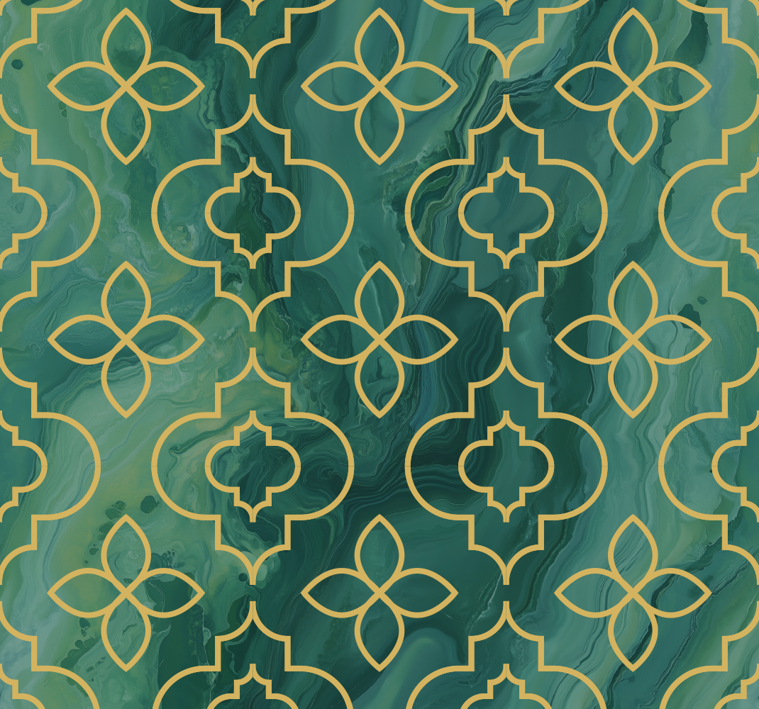 Tappeto vinile verde turchese - TenStickers