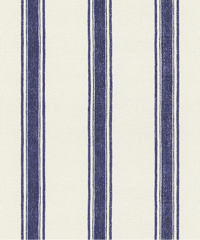 Tappeto vinile esterno righe verticali blu navy - TenStickers