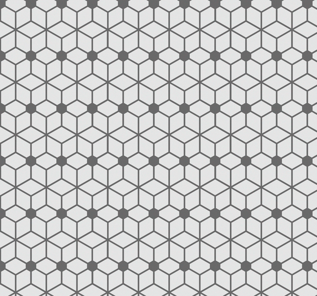 Tappeto vinile esterno mosaico grigio - TenStickers