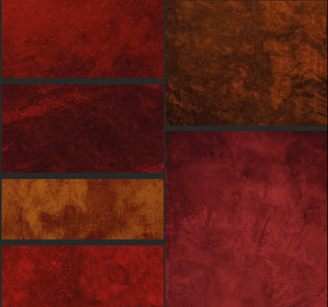 Tappeto vinile rosso design patchwork testurizzato - TenStickers