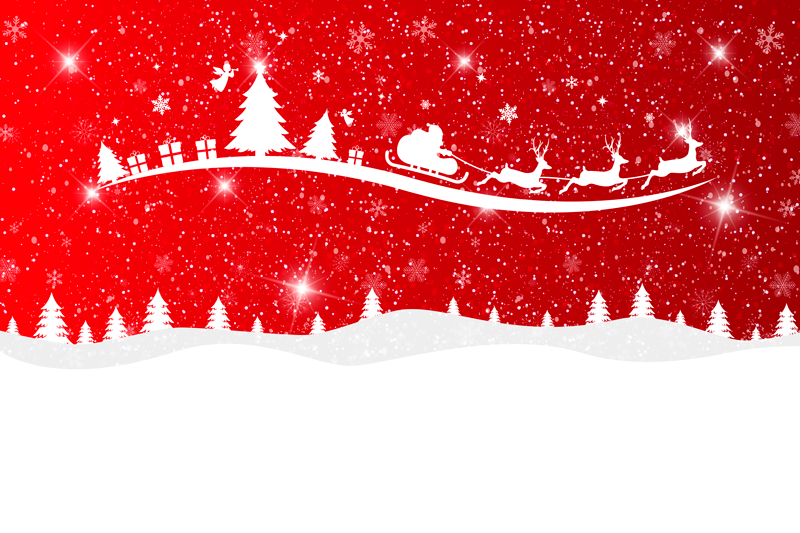 Tappeto vinile rosso onde di natale - TenStickers