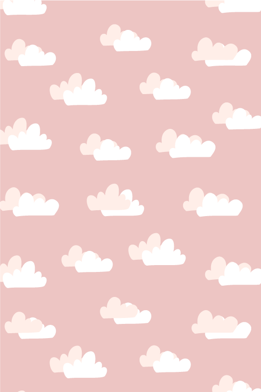 Tappeto vinile rosa sfondo rosa - TenStickers