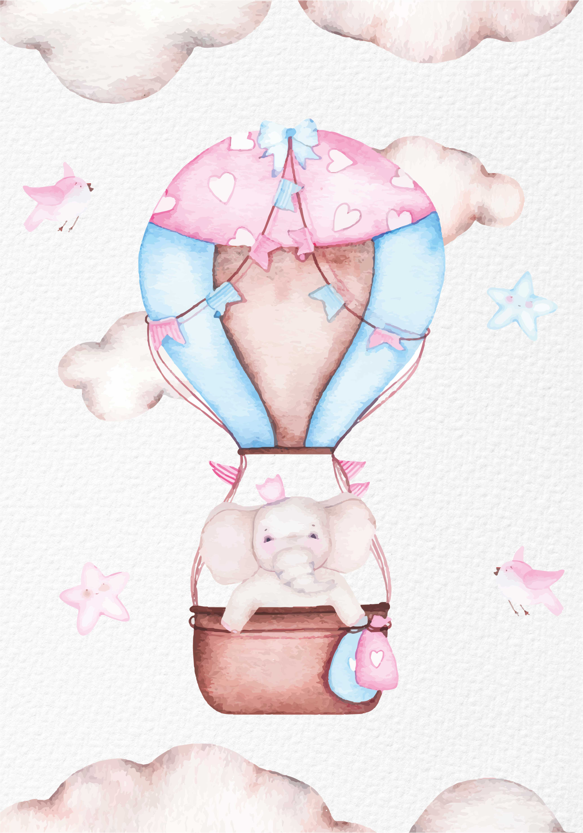Tappeto vinile rosa palloncino caldo carino - TenStickers