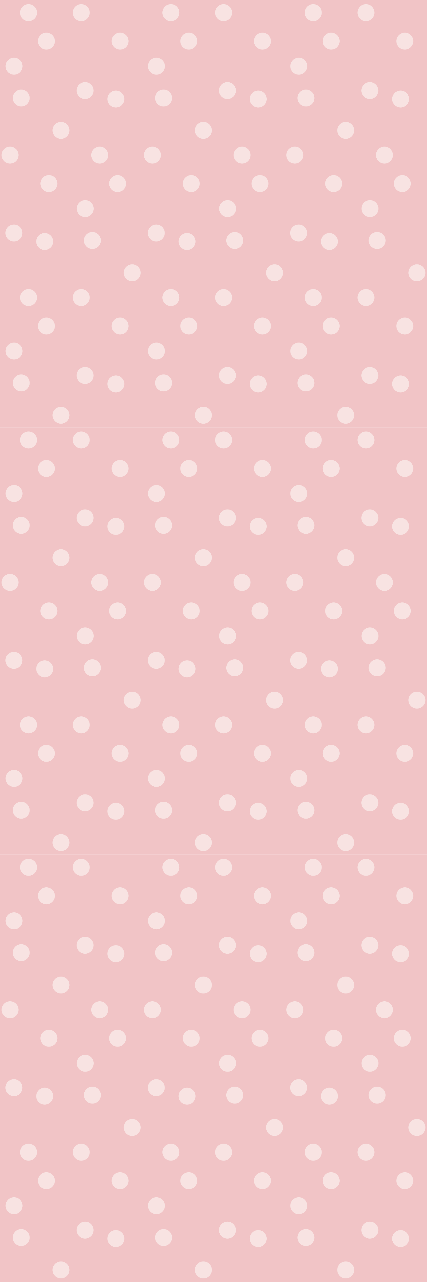 Tappeto vinile rosa con pois pastello delicati - TenStickers