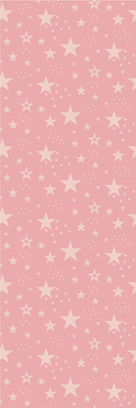 Tappeto vinile rosa stelle rosa su fondo rosa scuro - TenStickers