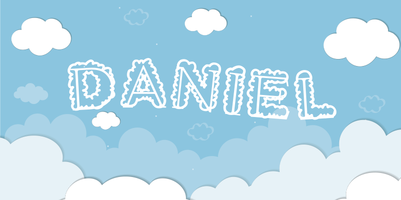 Tappeto vinile bebé personalizzazione del cielo nuvoloso - TenStickers