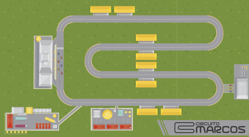 Tappeto vinile con nome parco giochi della pista - TenStickers