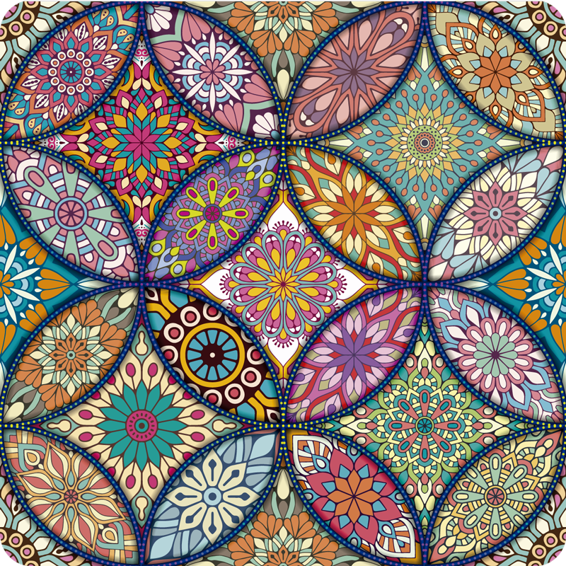 Tappeto vinile Mandala motivo mandala - TenStickers