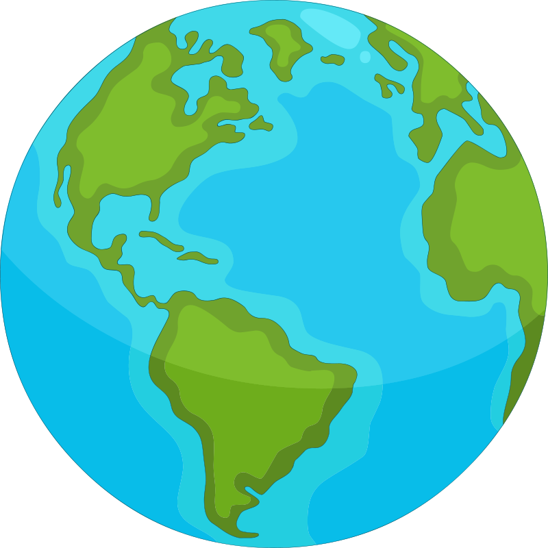 Tappeto vinile mappamondo mappa del mondo educativo - TenStickers