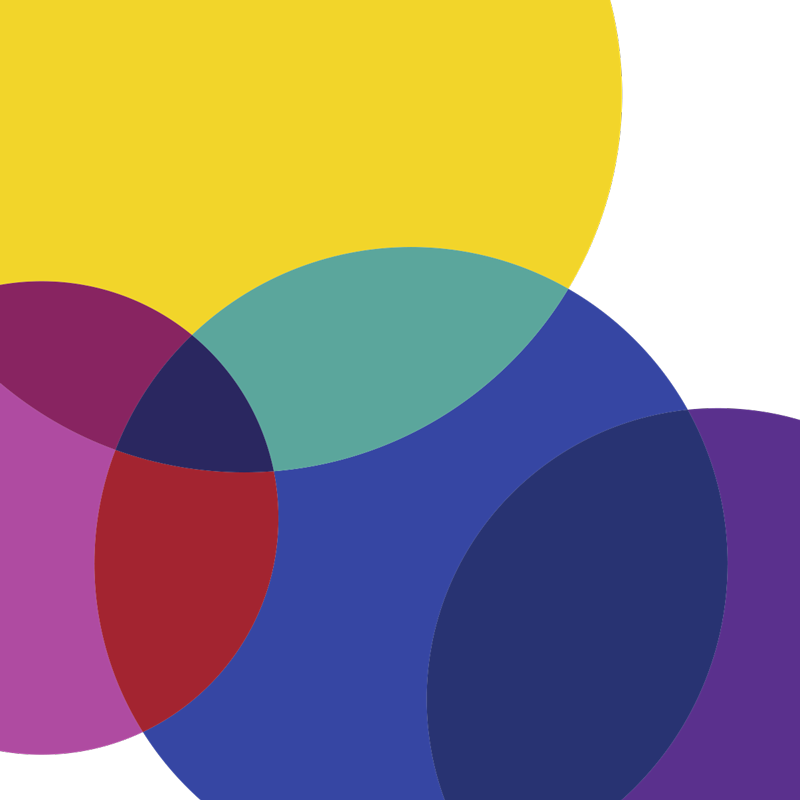 Tappeto vinile geometrico gioco di colori geometrico - TenStickers