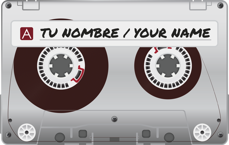 Tappeto vinile con nome cassetta personalizzata - TenStickers