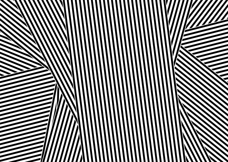 Tappeto vinile strisce motivo a righe monocromatiche - TenStickers