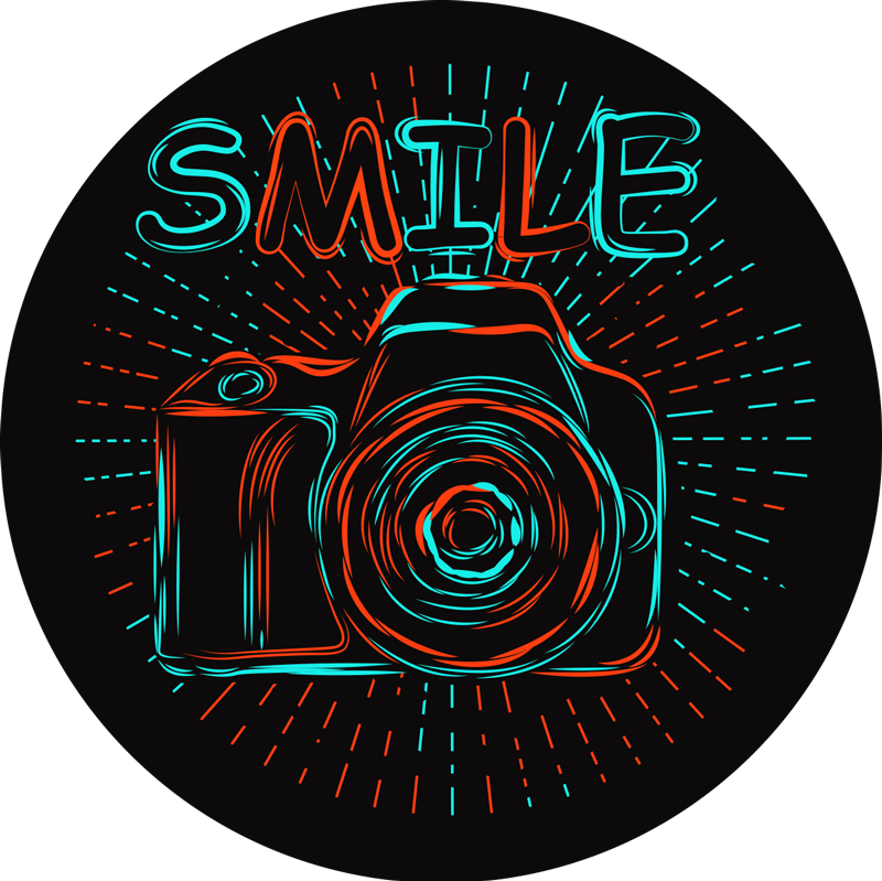 Tappeto vinile per bambini illustrazione camera neon - TenStickers