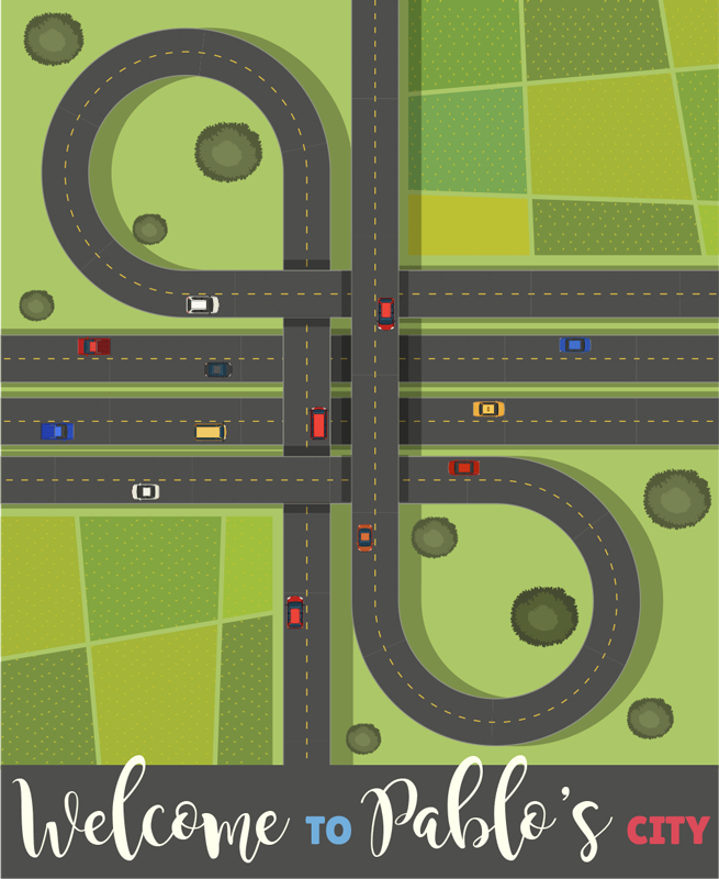 Tappeto vinile con nome mappa di gioco personalizzabile - TenStickers