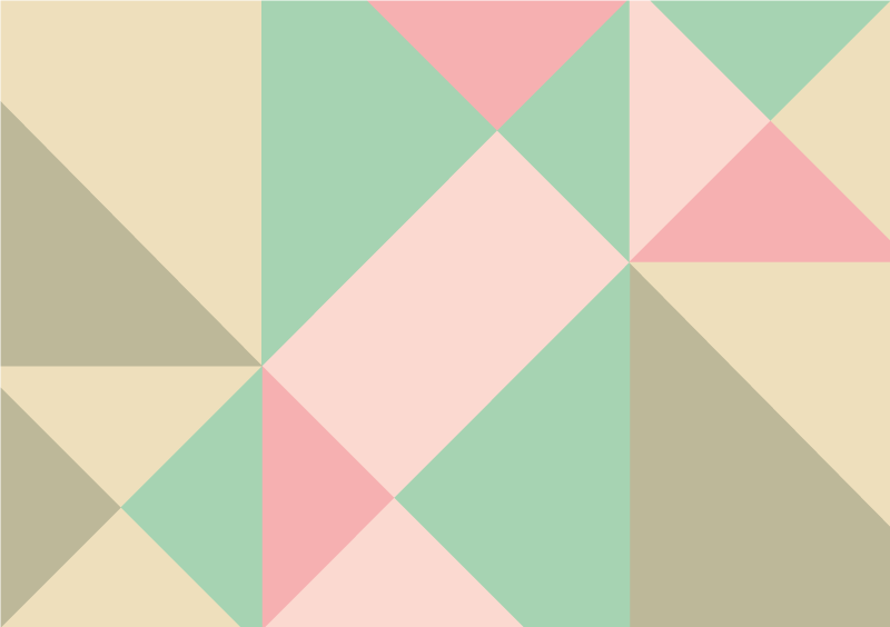 Tappeto vinile geometrico blocco di colori geometrico - TenStickers