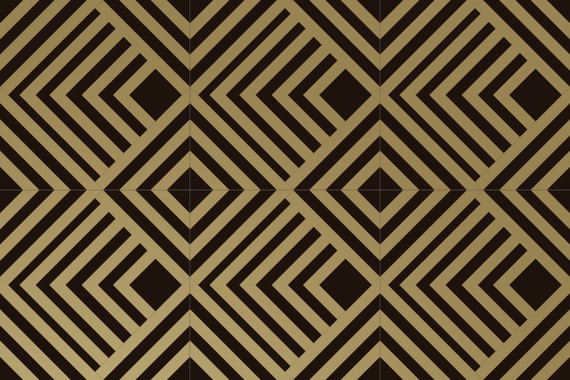 Tappeto vinile geometrico strisce angolari beige - TenStickers