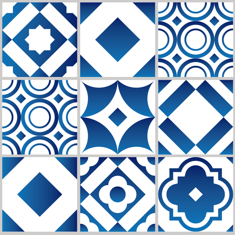 Tappeto vinile cucina piastrella elegante - TenStickers