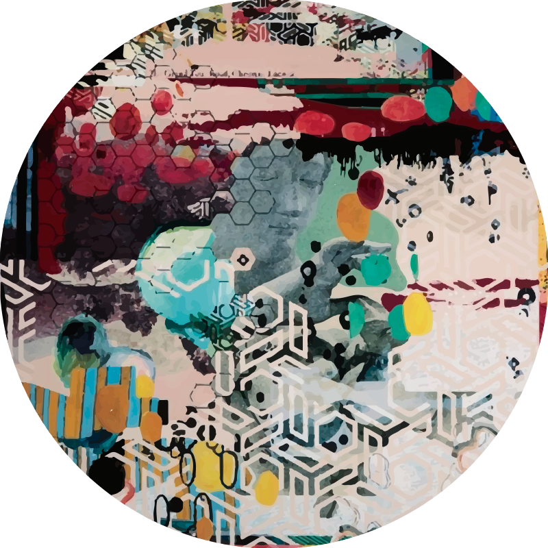 Mix di tappeti moderni in vinile di arte urbana - TenStickers