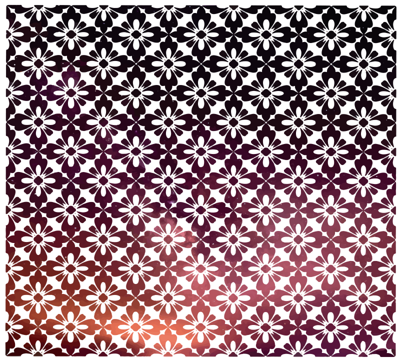 Tappeto vinile fiori ombre floreali - TenStickers