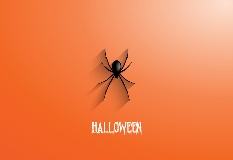 Tappeto vinile Halloween ragno di halloween - TenStickers