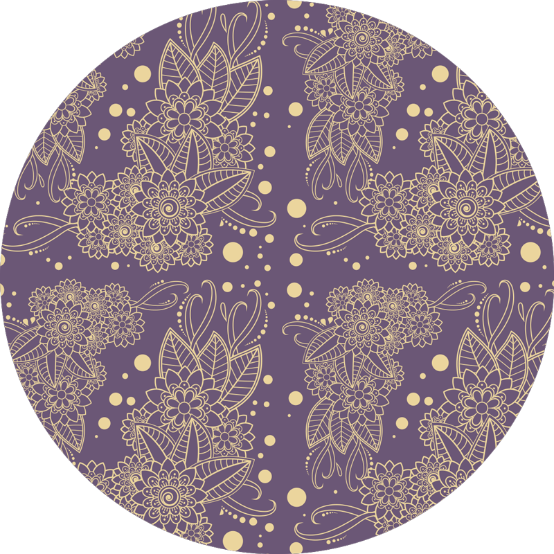 Tappeto vinile Mandala eleganza del motivo mandala - TenStickers