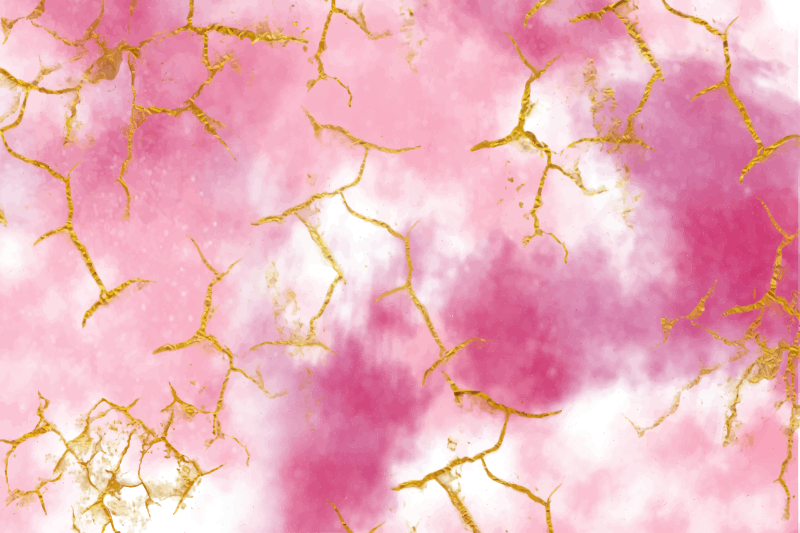 Tappeto vinile effetto marmo eleganza rosa marmorizzata - TenStickers