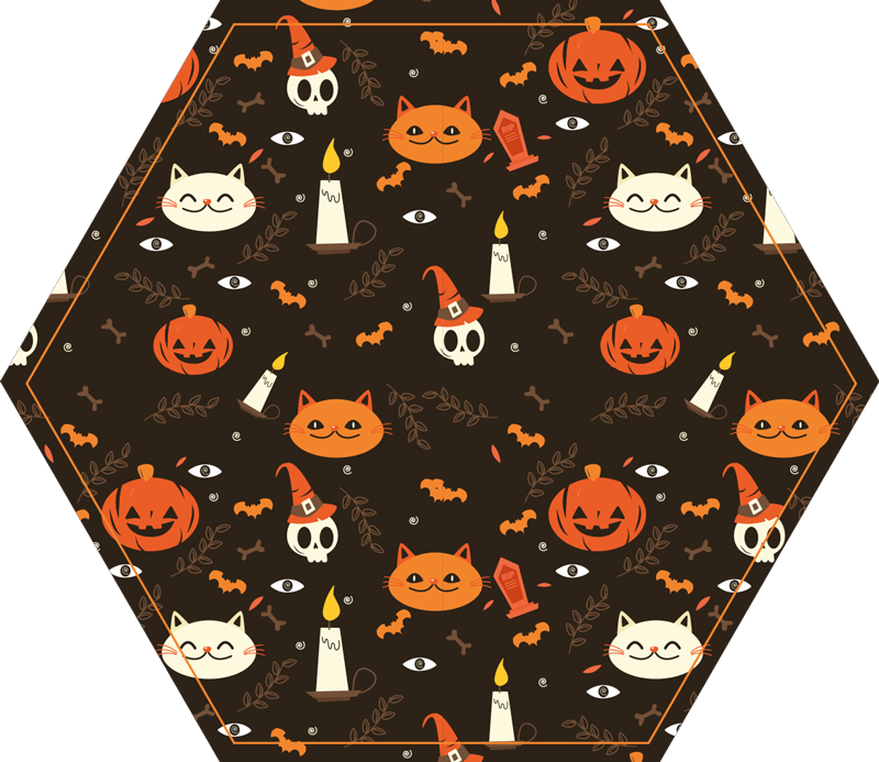 Tappeto vinile Halloween modello festivo di halloween - TenStickers
