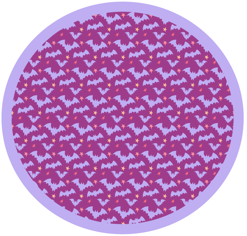 Tappeto vinile Halloween motivo pipistrello di halloween - TenStickers