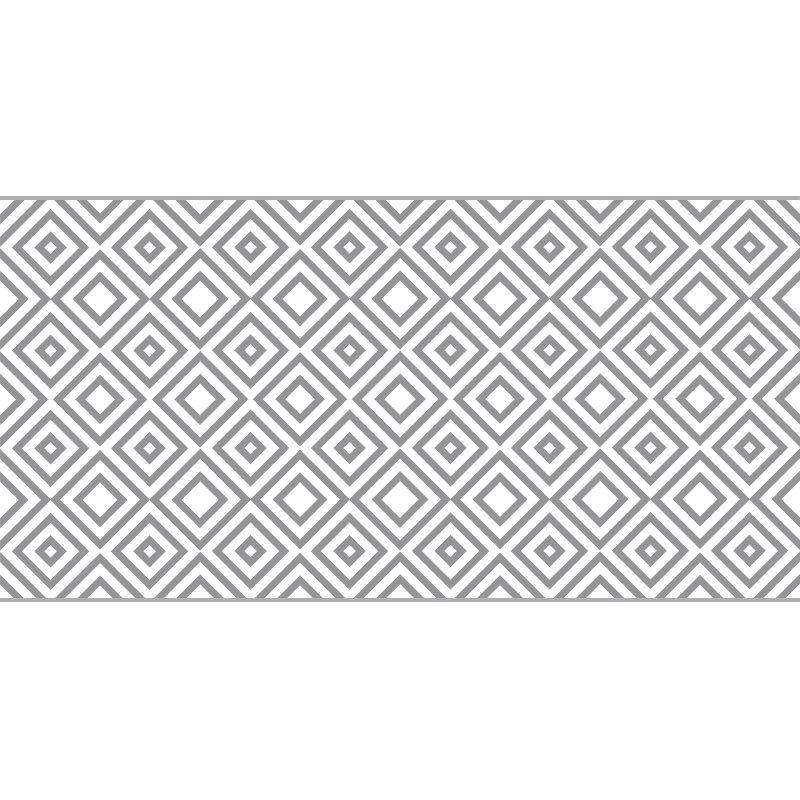 Tappeto vinile geometrico disegno a forma di diamante - TenStickers