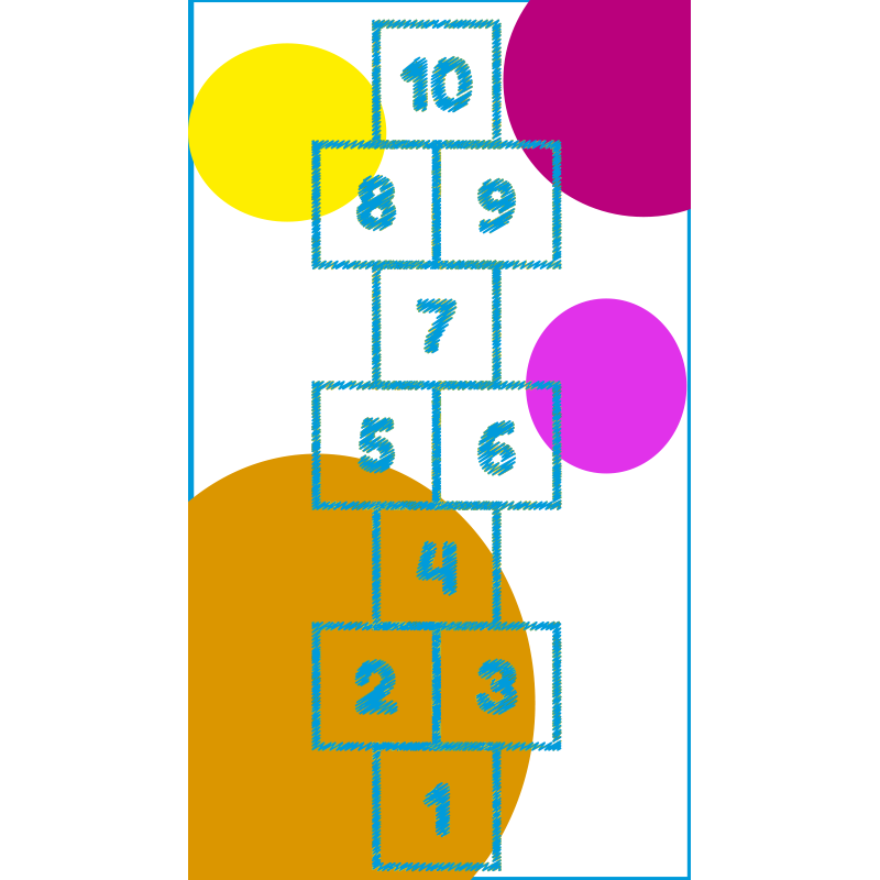 Tappeto vinile giochi grafica della campana - TenStickers