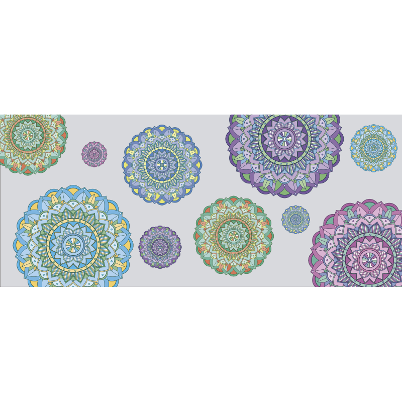 Tappeto vinile Mandala insieme di mandala - TenStickers