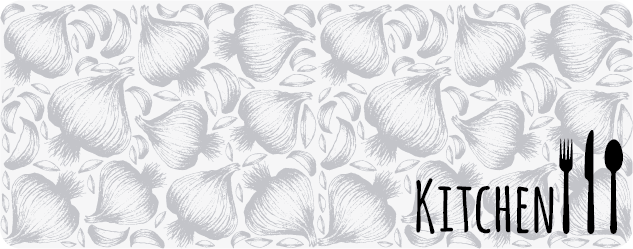 Tappeto pvc cucina illustrazione dell'utensile da cucina - TenStickers