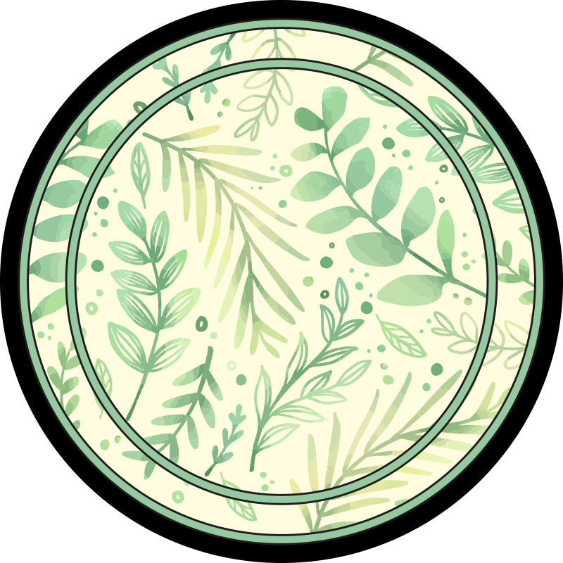 Tappeto vinile fiori accento motivo botanico - TenStickers