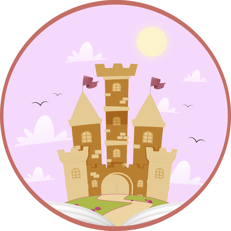 Tappeto vinile per bambini castello da favola - TenStickers