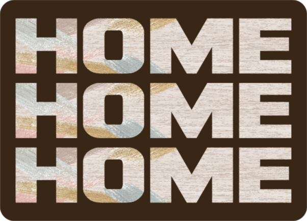 Tappeto vinile frase benvenuto ingresso di casa - TenStickers