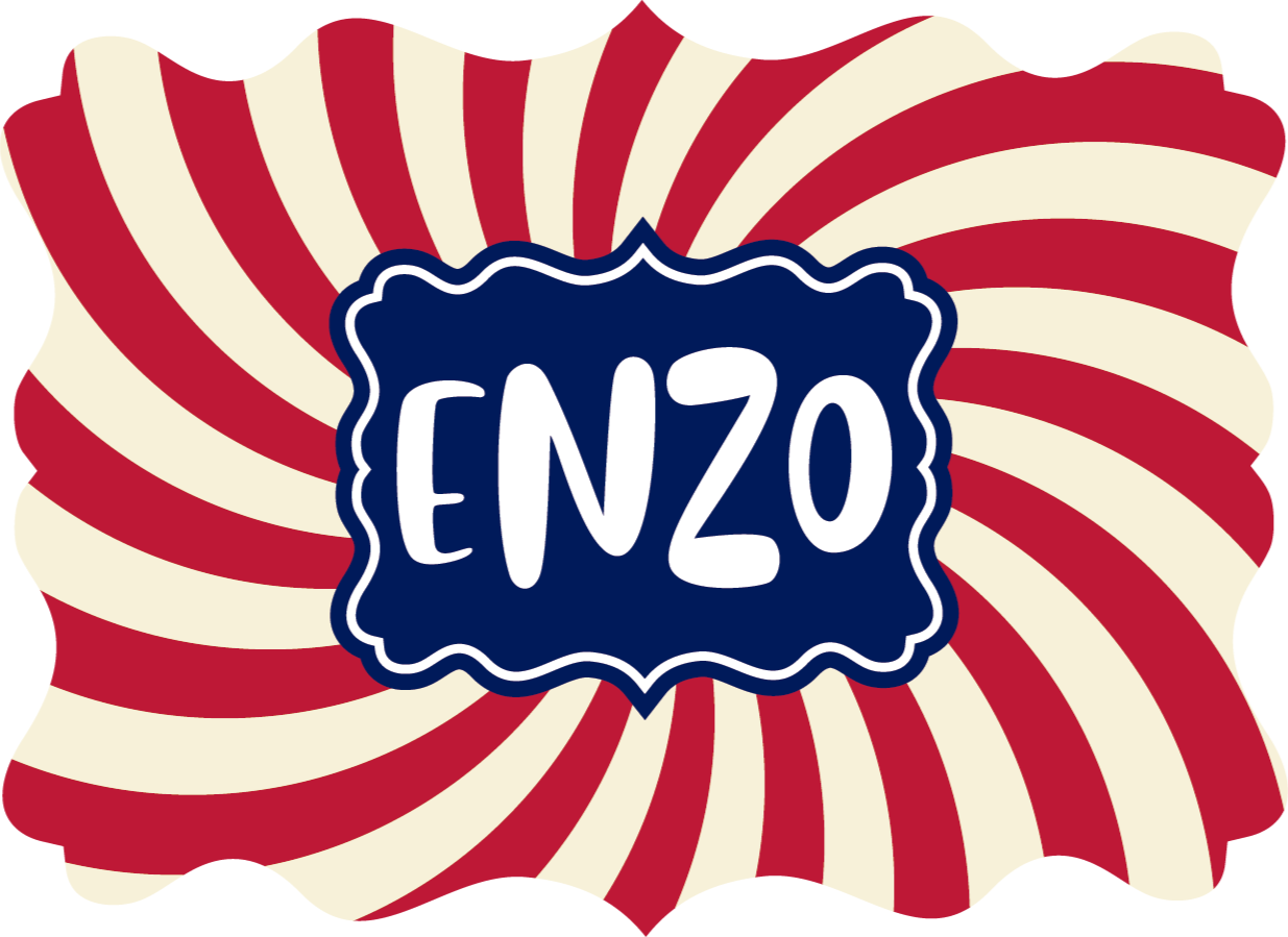 Tappeto vinile con nome strisce personalizzate - TenStickers