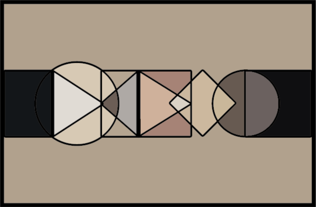 Tappeto vinile geometrico geometrie astratte - TenStickers
