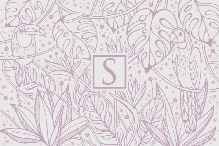 Tappeto vinile con nome motivo giungla personalizzato - TenStickers