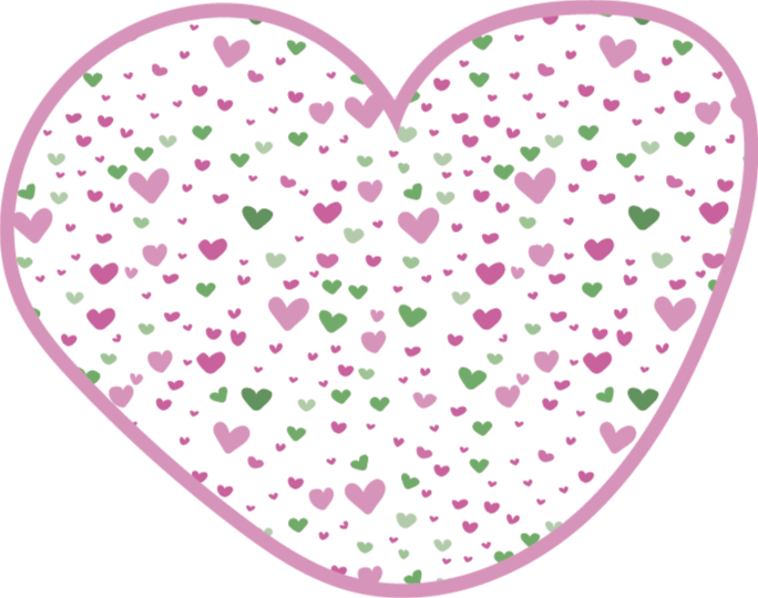 Tappeto vinile per bambini decorazione a forma di cuore - TenStickers