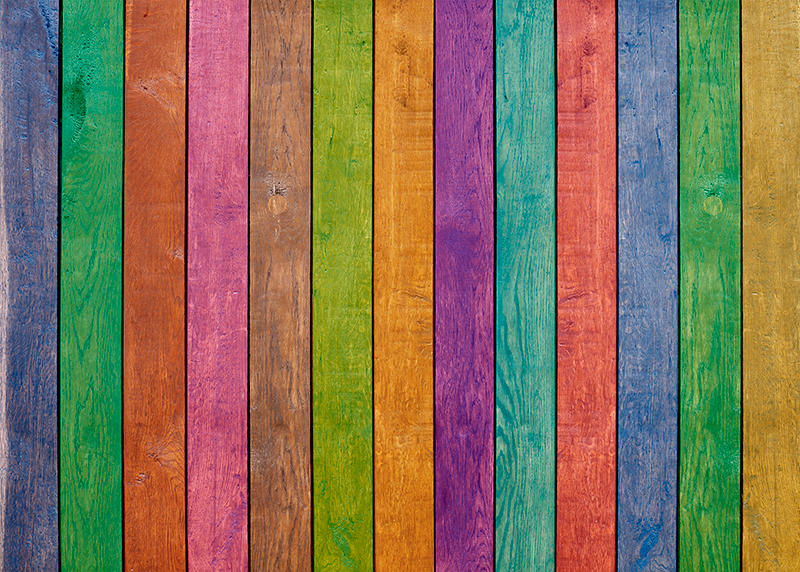 Tappeto vinile effetto legno modello di plancia colorata - TenStickers