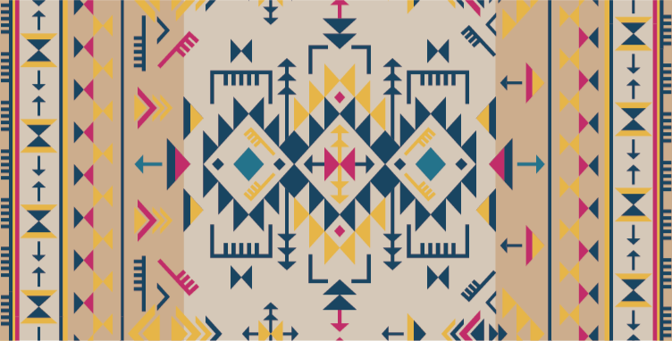 Tappeto vinile geometrico decorazioni a motivi geometrici - TenStickers