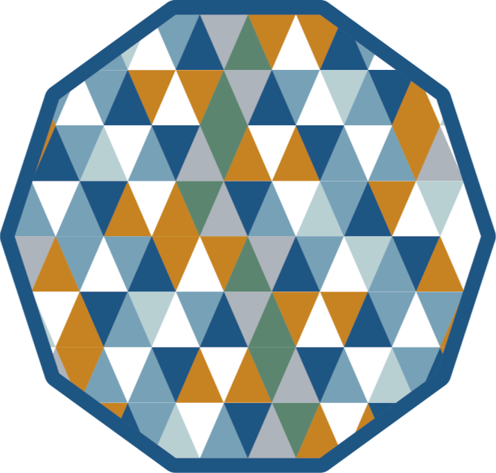 Tappeto vinile geometrico ottagono geometrico - TenStickers