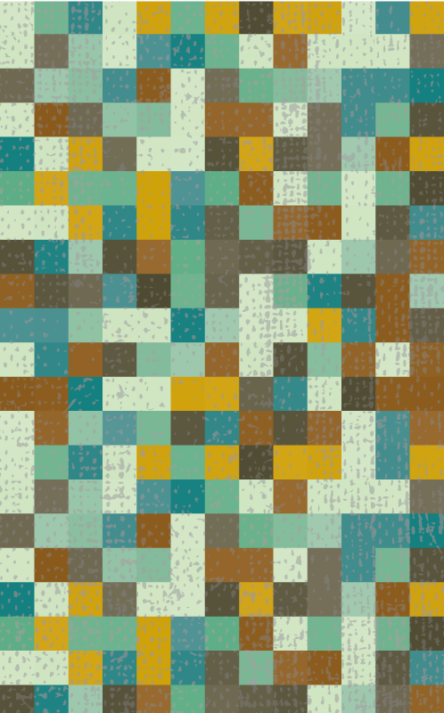 Tappeto vinile geometrico geometria del mosaico - TenStickers