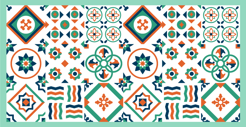 Tappeto pvc cucina modello vibrante - TenStickers