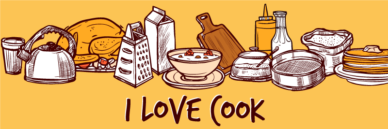 Tappeto pvc cucina adoro cucinare - TenStickers