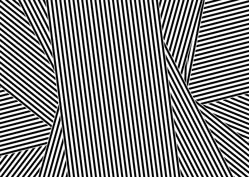 Tappeto vinile strisce distorsione ottica - TenStickers