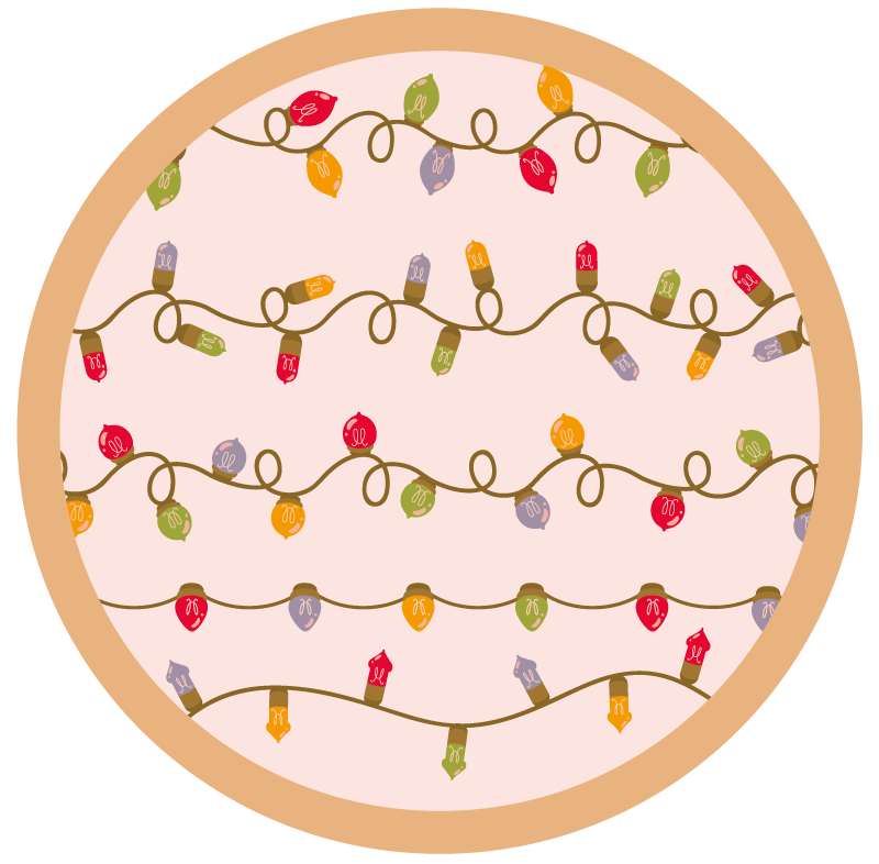 Tappeto vinile per eventi ghirlanda festiva - TenStickers