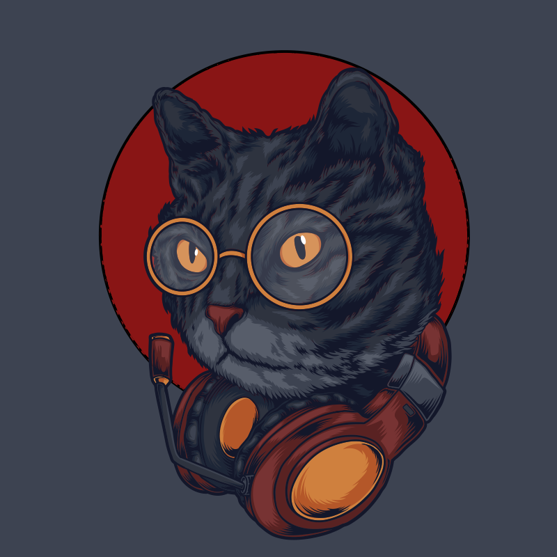 Tappeto vinile animali felino astronauta - TenStickers