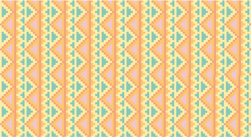 Tappeto vinile geometrico decorazioni a motivi tribali - TenStickers